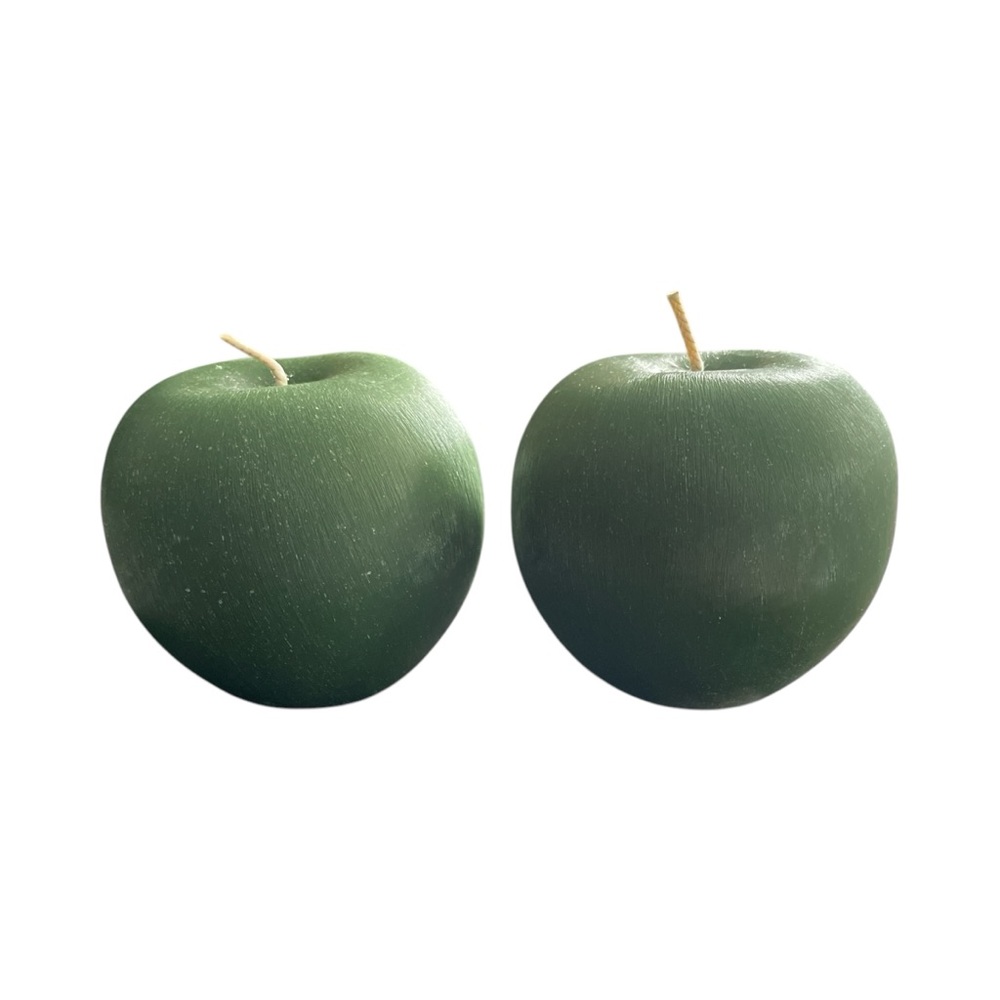 Vance Kitira Apple Candle Set Hand Poured 3x3 Inch 2 Piece Gift Box